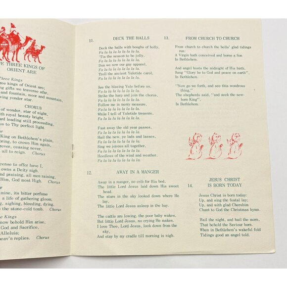 Mottells Mortuary Christmas Carols Booklet Long Beach CA 1950s Ephemera - Picture 6 of 7